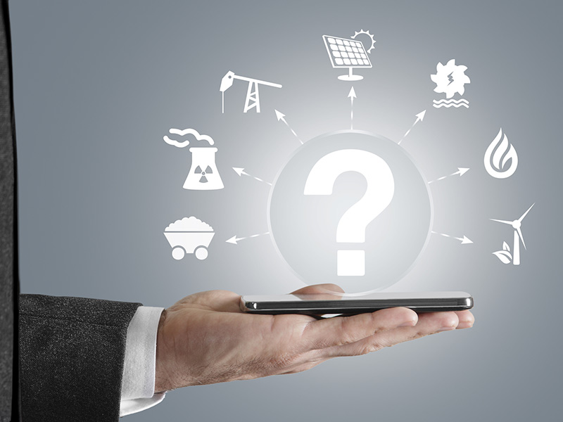 Advantages of the solar calculator hand holding phone questioning alternative energy