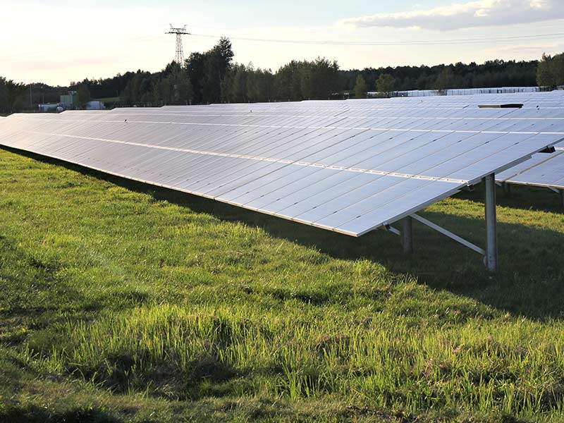 Solar power station ground mounted solar power station