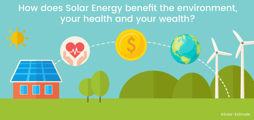 How does Solar energy benefit the environment, your health and your wealth?