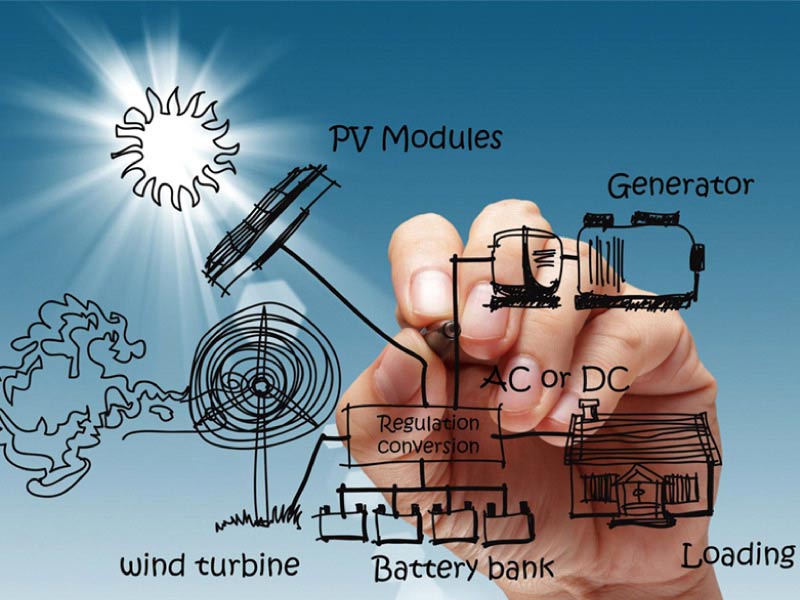 Solar battery storage