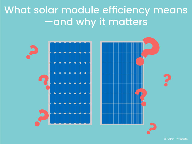 What is solar panel efficiency and does it matter?